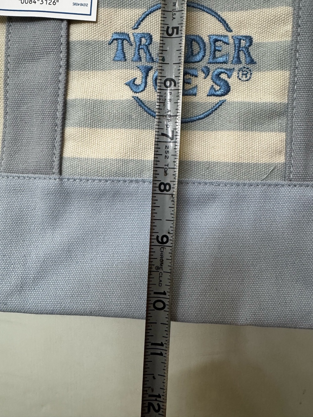 Trader Joe’s Striped Mini Canvas Tote Bags - Full Set - Picture 10 of 12